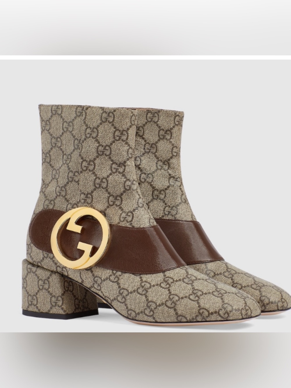 Gucci monogram boots